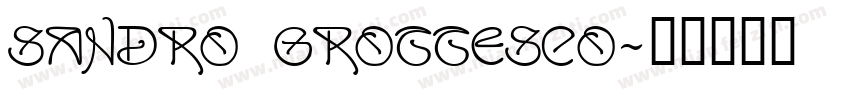 SANDRO GROTTESCO字体转换